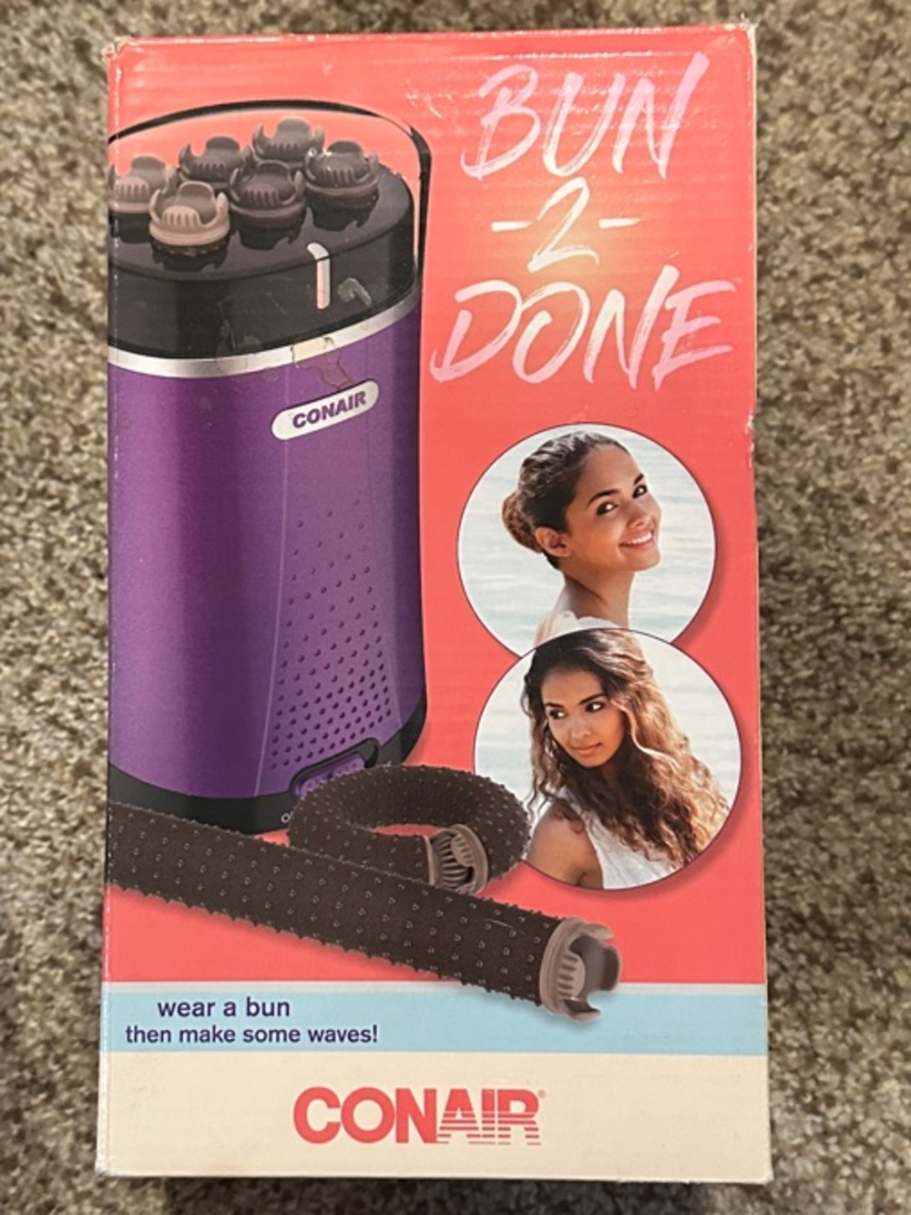 Conair Bun-2-Done Hair Styling Set in Purple